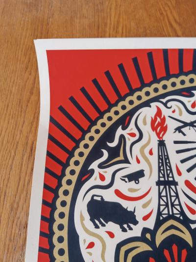 Shepard FAIREY (Obey) - Power and Glory Day of the Dead Skull, 2014 - Sérigraphie signée au crayon 2