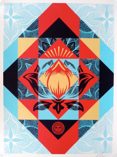 Shepard FAIREY (Obey) - Wake Up White, 2017 - Sérigraphie signée au crayon 2