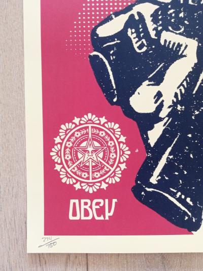 Shepard FAIREY (Obey) - Guns and Roses, 2007 - Sérigraphie signée au crayon 2