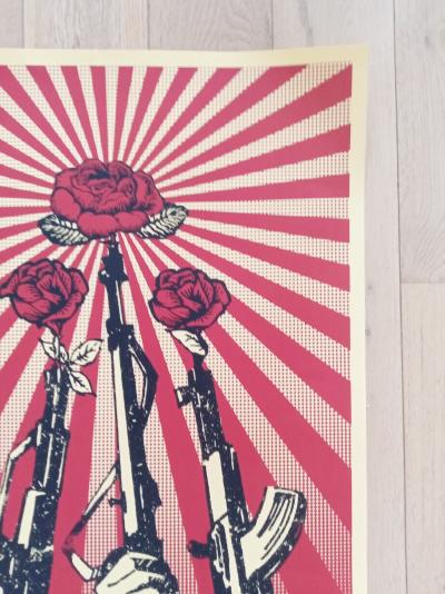 Shepard FAIREY (Obey) - Guns and Roses, 2007 - Sérigraphie signée au crayon 2