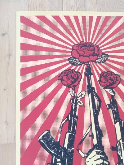 Shepard FAIREY (Obey) - Guns and Roses, 2007 - Sérigraphie signée au crayon 2