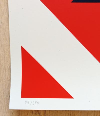 Shepard FAIREY (Obey) - Constructivist Banner - Sérigraphie signée au crayon 2