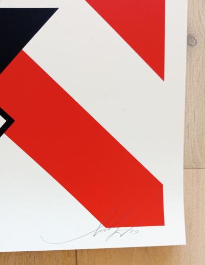 Shepard FAIREY (Obey) - Constructivist Banner - Sérigraphie signée au crayon 2