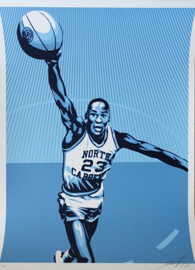 Shepard FAIREY (Obey) - Jordan UNC 2009 - Sérigraphie signée au crayon 2