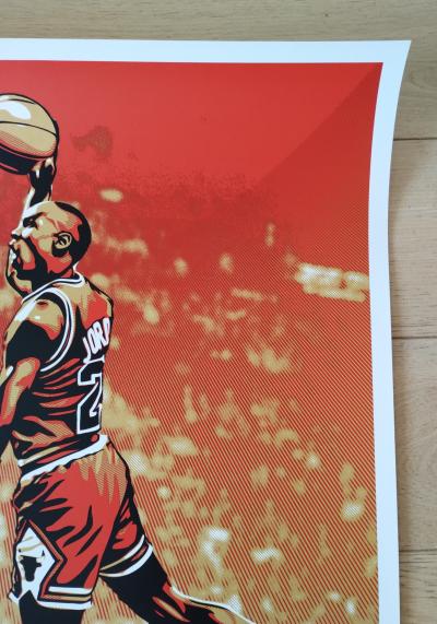 Shepard FAIREY (Obey) - Jordan Bulls 2009 - Sérigraphie signée au crayon 2
