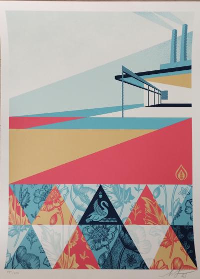 Shepard FAIREY (Obey) - Pattern of Denial - Sérigraphie signée au crayon 2