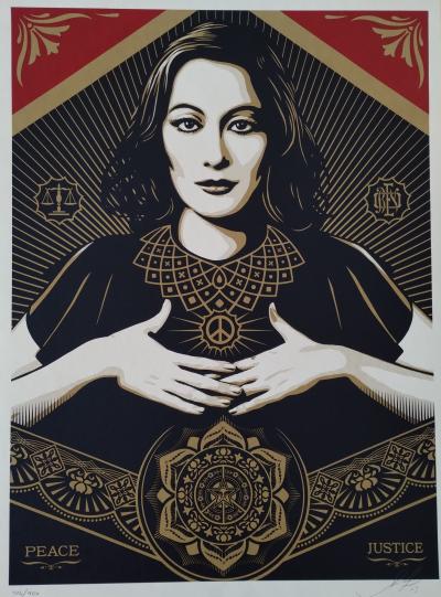 Shepard Fairey (Obey Giant) - 2013 Peace & Justice Woman 2