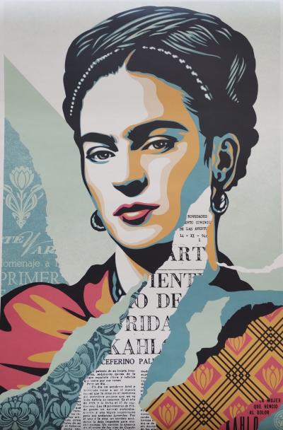 Shepard Fairey (Obey Giant) - 2023 The Woman Who Defeated Pain - Frida Kahlo 2