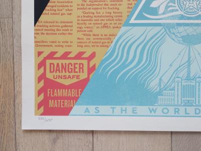 Shepard Fairey (Obey Giant) Open minds - signée - numerotée 2