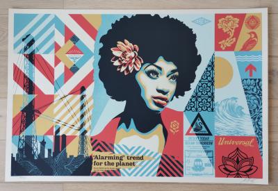 Shepard Fairey (Obey Giant) Swan Song - signée - numerotée 2