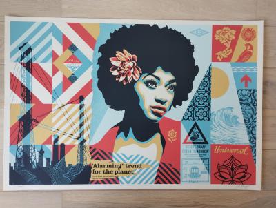 Shepard Fairey (Obey Giant) Swan Song - signée - numerotée 2