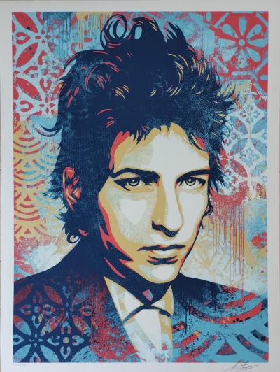 Shepard Fairey (Obey Giant) A Hard Rain’s A-Gonna Fall Bob Dylan 2025 - Sérigraphie, signée numérotée