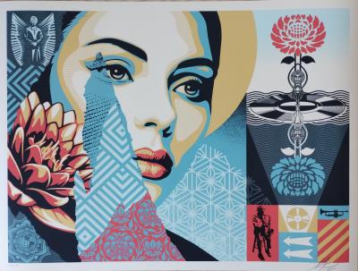 Shepard Fairey (Obey Giant) Harmonious Elements 2025 - Sérigraphie, signée numérotée 2