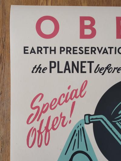 Shepard Fairey (Obey Giant) -Earth Preservation 2025 - Sérigraphie, signée numérotée 2