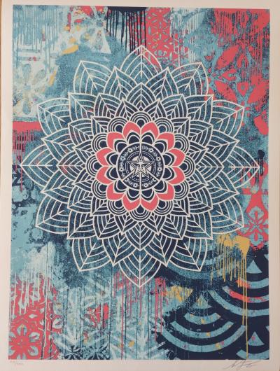 Shepard Fairey (Obey Giant) - Chaos Mandala 2 2025 - Sérigraphie, signée numérotée 2