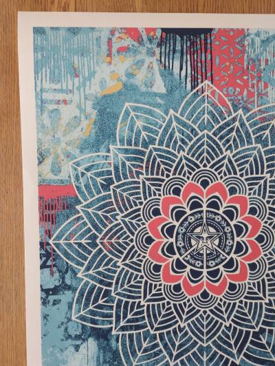 Shepard Fairey (Obey Giant) - Chaos Mandala 2 2025 - Sérigraphie, signée numérotée 2