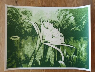 Shepard Fairey (Obey Giant) Spider Lily - Sérigraphie 2