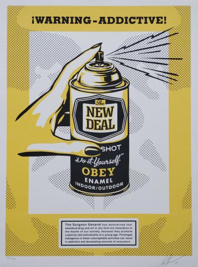 Shepard Fairey (Obey Giant) - 2019 Warning Addictive 2