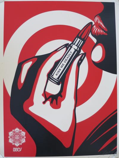 Shepard FAIREY (Obey) - Kiss Me Deadly, 2007 - Sérigraphie signée au crayon 2