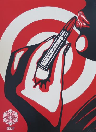Shepard FAIREY (Obey) - Kiss Me Deadly, 2007 - Sérigraphie signée au crayon 2