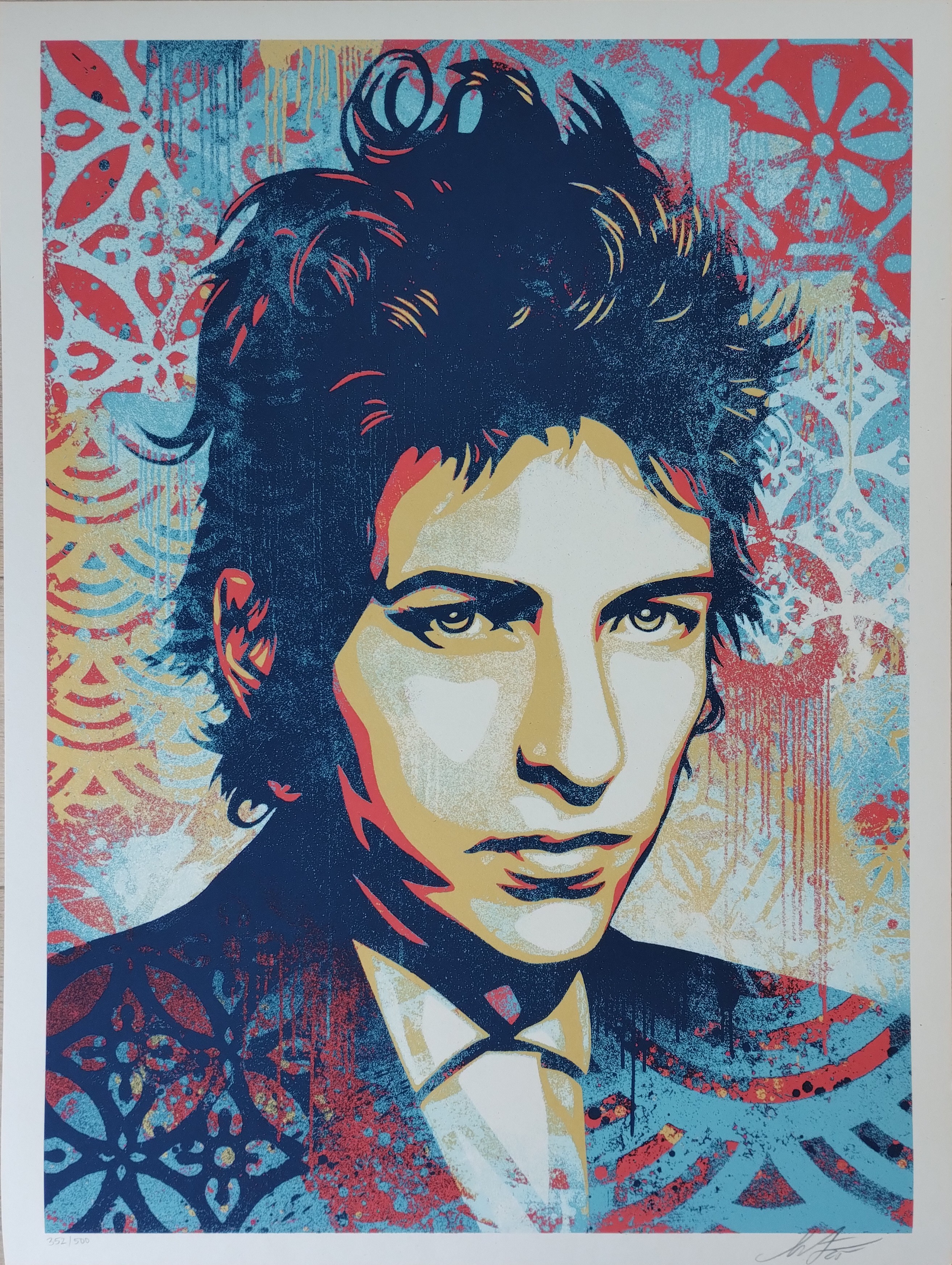 Shepard Fairey Obey – Sérigraphie COURSE VERS LE BAS, Signée Numérotée, 2006
