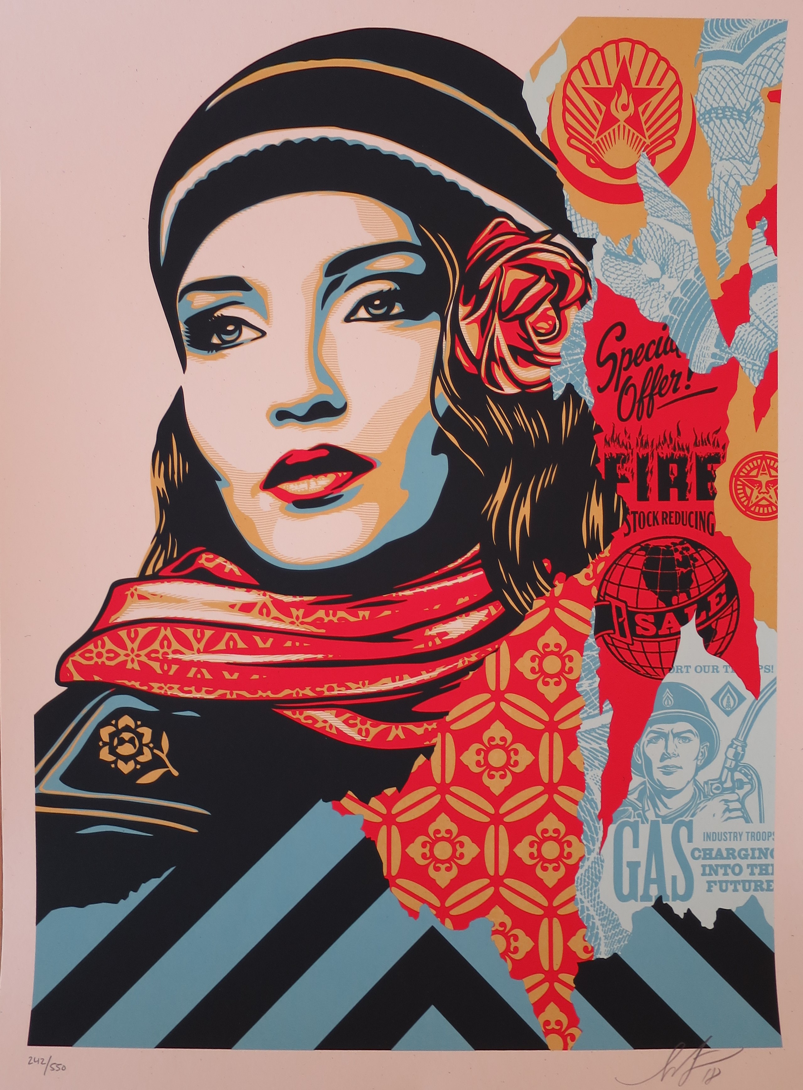 Shepard FAIREY (Obey) - Rage, 2021 - Sérigraphie signée et numérotée