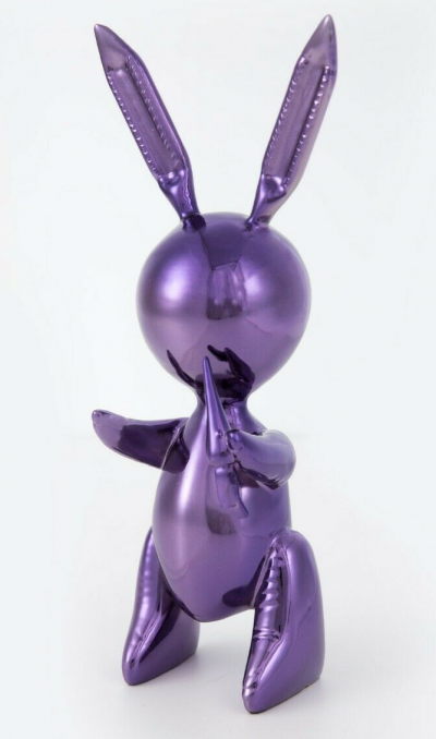 Jeff Koons (d’après) - Purple Rabbit - Alliage de zinc 2