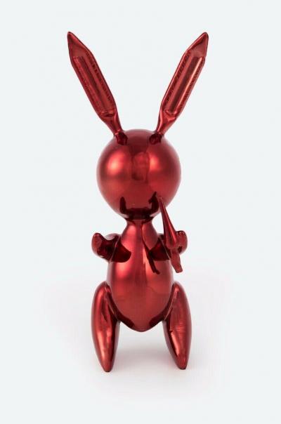 Jeff Koons (d’après) - Red Rabbit - Alliage de zinc 2
