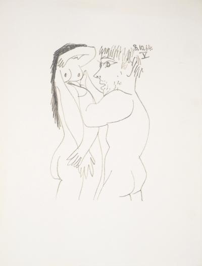 Pablo PICASSO (d’après) : La belle amante - Lithographie, 1970 2