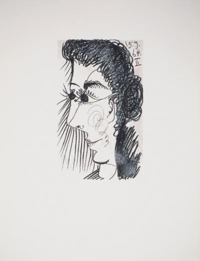 Pablo PICASSO (d’après) : Femme coquette, 1970 - Lithographie 2