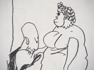 Pablo PICASSO (d’après) : Baiser de salutation - Lithographie, 1970 2