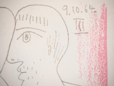 Pablo PICASSO (d’après) : L’étreinte, 1964 - Lithographie 2