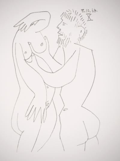 Pablo PICASSO (d’après) : Erotisme - Lithographie, 1970 2