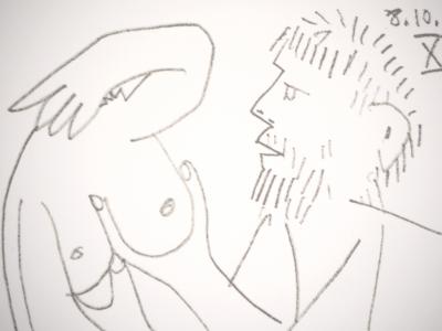 Pablo PICASSO (d’après) : Erotisme - Lithographie, 1970 2