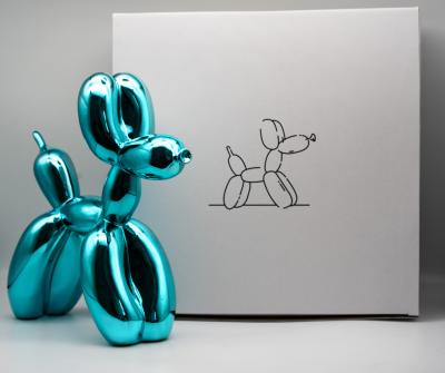 Editions Studio d’après Jeff Koons - Balloon Dog (Bleu Clair) - Sculpture 2
