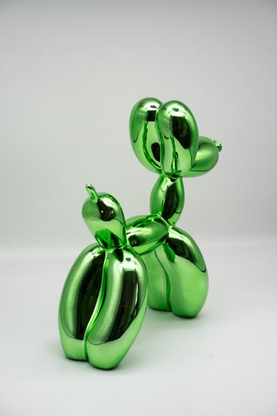 Editions Studio d’après Jeff Koons - Balloon Dog Vert - Sculpture 2