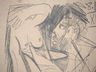 Pablo PICASSO (d’après) : Couple cubiste - Lithographie, 1970 2