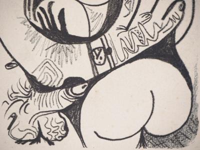 Pablo PICASSO (d’après) : Scène érotique - Lithographie, 1970 2