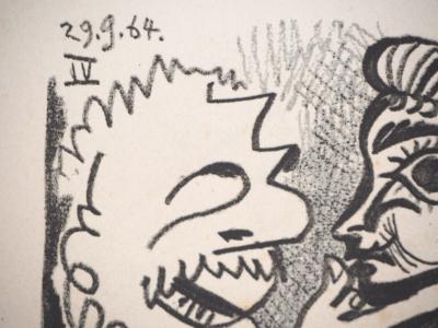 Pablo PICASSO (d’après) : Scène érotique - Lithographie, 1970 2