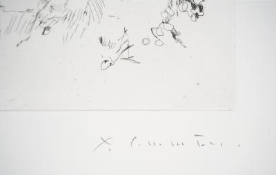 Yves- Jean COMMERE : L’orée de la forêt - Gravure originale signée 2