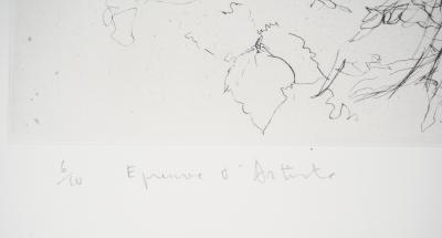 Yves- Jean COMMERE : Poule faisane - Gravure originale signée 2