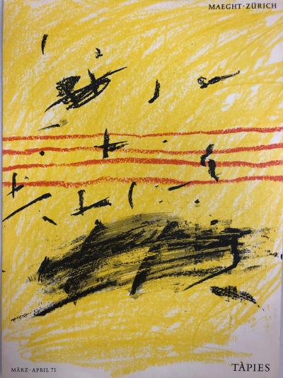Antoni TAPIES - Maeght 1971 1 - Lithographie 2