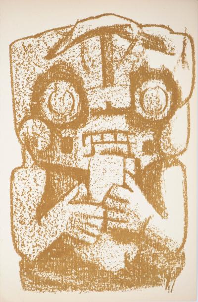 Lithographie à motif Précolombien : 