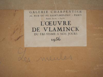 Maurice de Vlaminck : Les Meules - Dessin original à l’encre, signé 2
