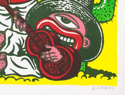 Hervé DI ROSA -  Mexico, 2016 - Lithographie signée et numérotée  au crayon 2