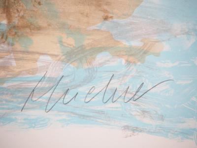 Urbain HUCHET : Crique en Bretagne - Lithographie originale signée 2