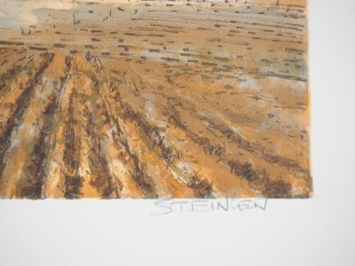 Aimé Daniel STEINLEN : Fauconnier près du moulin - Lithographie originale signée 2