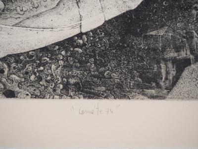 Patrick BRISSAUD : Comète 74 - Lithographie originale signée 2