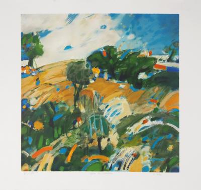 Serge TILLOU : Après la moisson - Lithographie originale signée 2