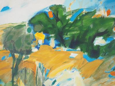 Serge TILLOU : Après la moisson - Lithographie originale signée 2